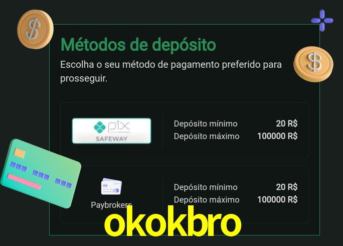 O cassino okokbro oferece uma grande variedade de métodos de pagamento